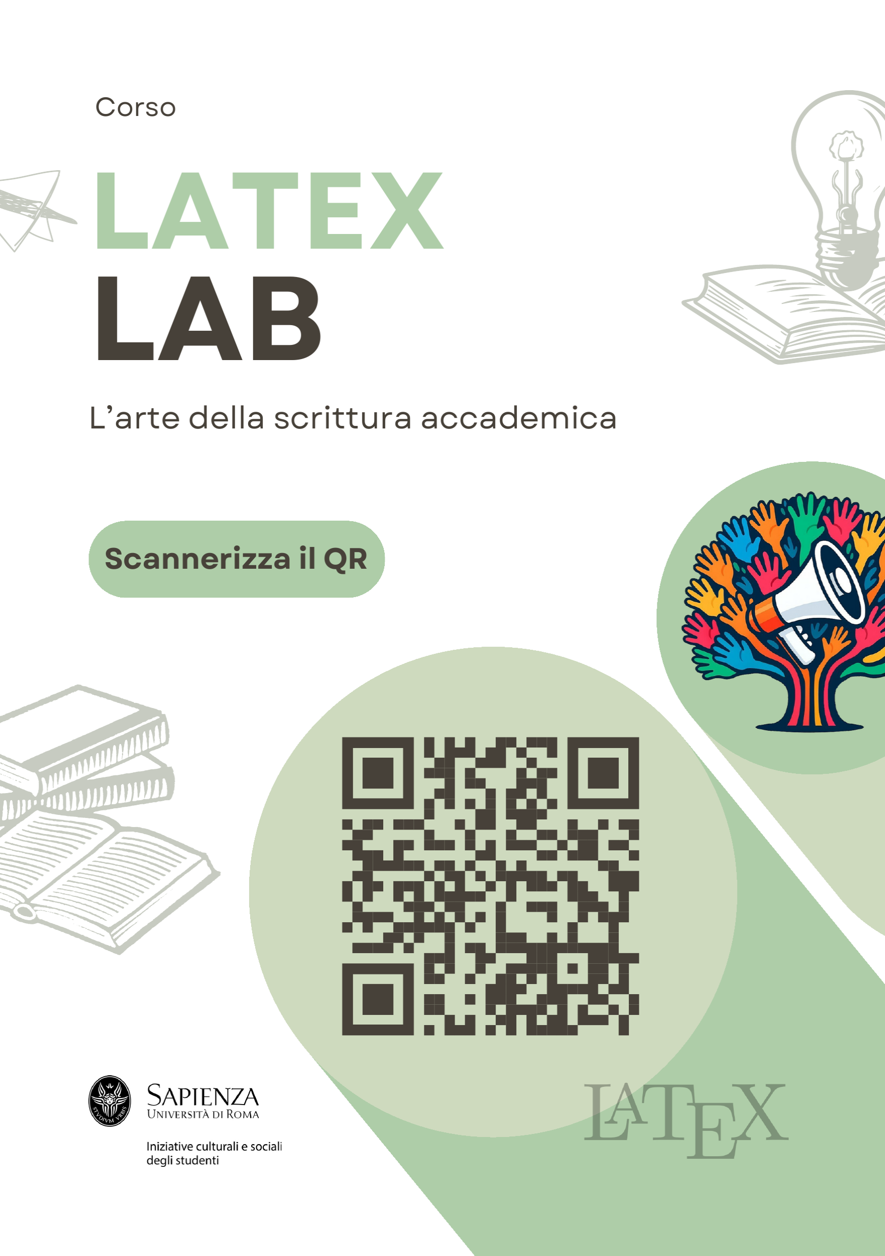 Locandina LaTeX Lab, l'arte della scrittura accademica